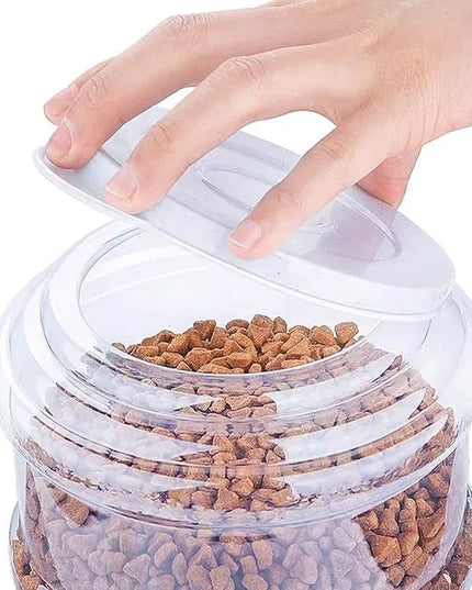 Pet Food Dispenser Large Capacity Self-Dispensing