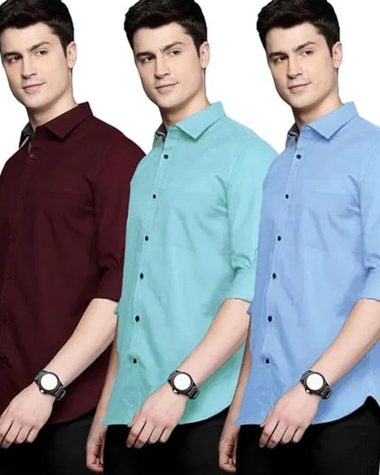 Pack of 3 Plain shirts
