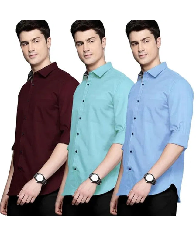 Pack of 3 Plain shirts