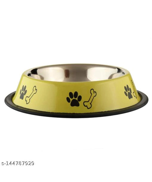 Stainless Steel Feeding Bowls for Pet (Multicolor, 400 ml)