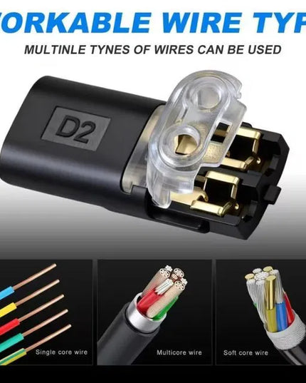 10 Pcs Waterproof 2-Pin Cable Connector