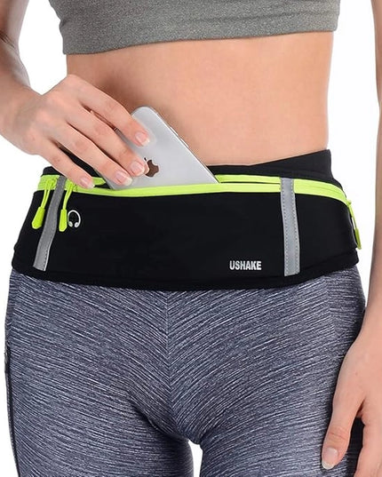 Slim Running Belt, Workout Fanny Pack for Men Women, Exercise Waist Pack for Apple iPhone Holder