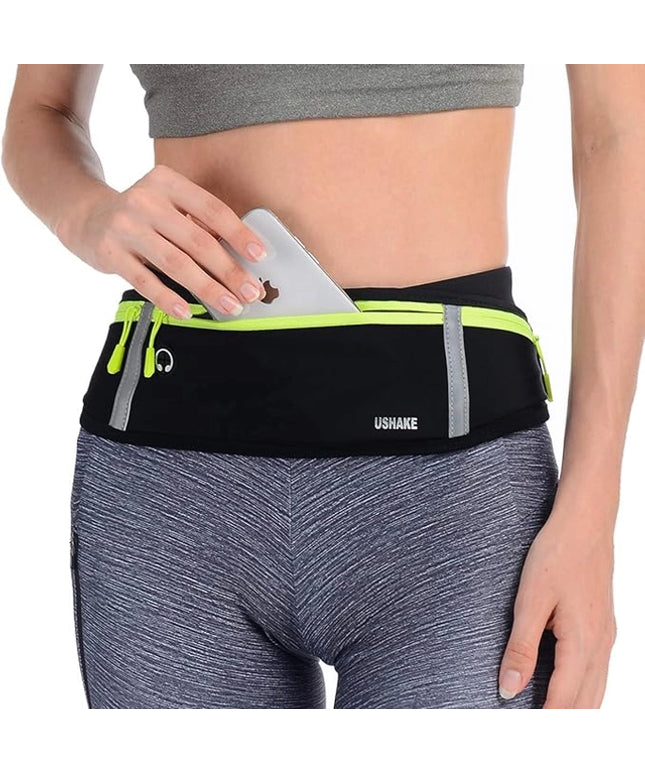 Slim Running Belt, Workout Fanny Pack for Men Women, Exercise Waist Pack for Apple iPhone Holder