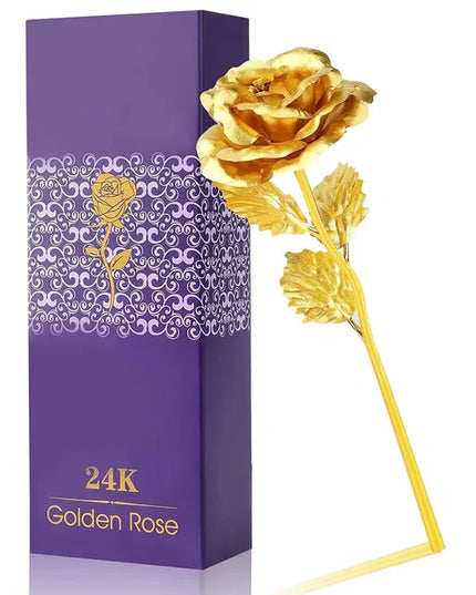 Tekcool Decorative 24K Golden Artificial Rose