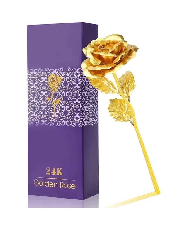 Tekcool Decorative 24K Golden Artificial Rose