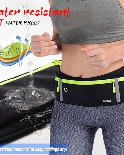 Slim Running Belt, Workout Fanny Pack for Men Women, Exercise Waist Pack for Apple iPhone Holder