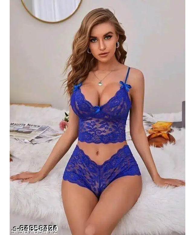 Babydolls for Women (Blue, Free Size) (Set of 1)