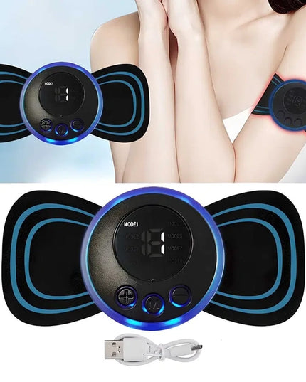 Mini Massager with 8 Modes and 19 Strength Levels,Rechargeable Electric Massager for Shoulder,Arms,Legs,Back Pain for Men and Women