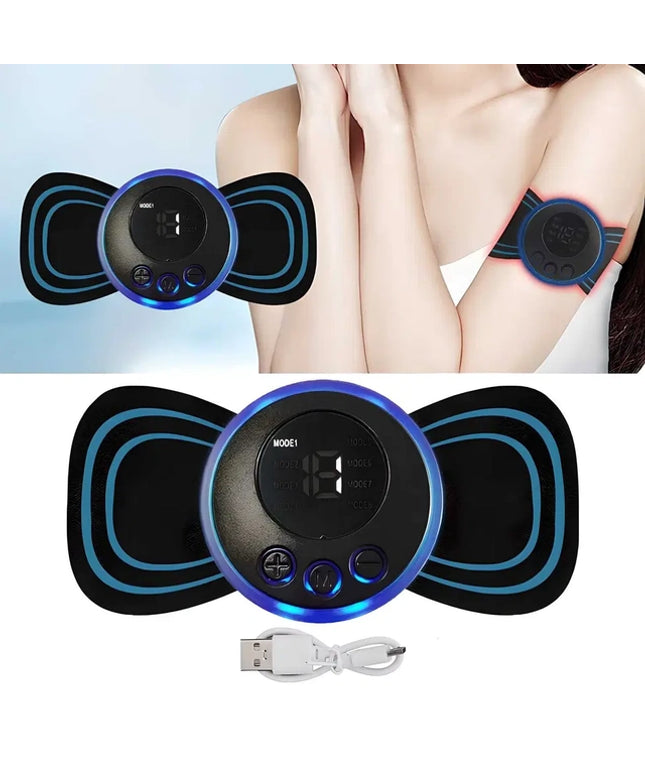 Mini Massager with 8 Modes and 19 Strength Levels,Rechargeable Electric Massager for Shoulder,Arms,Legs,Back Pain for Men and Women