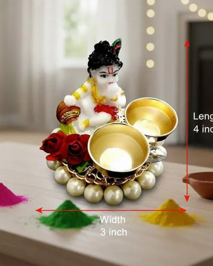 Kanha Tilak Plate, 6 Inches