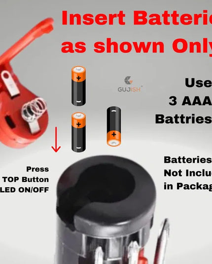8 in 1 Screwdrivers with Worklight and Flashlight