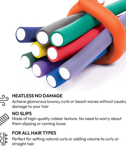Twist Foam Hair Rollers Pack of 5