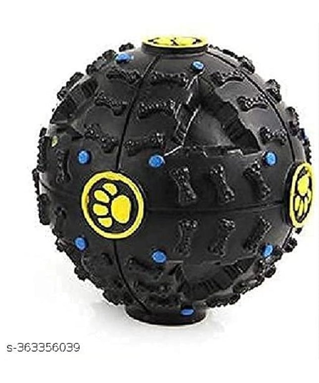 Chew Playing Rubber Ball for Pet (Black)
