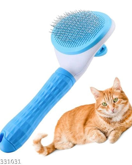 Plastic Slicker Grooming Brush for Pet (Blue & White)