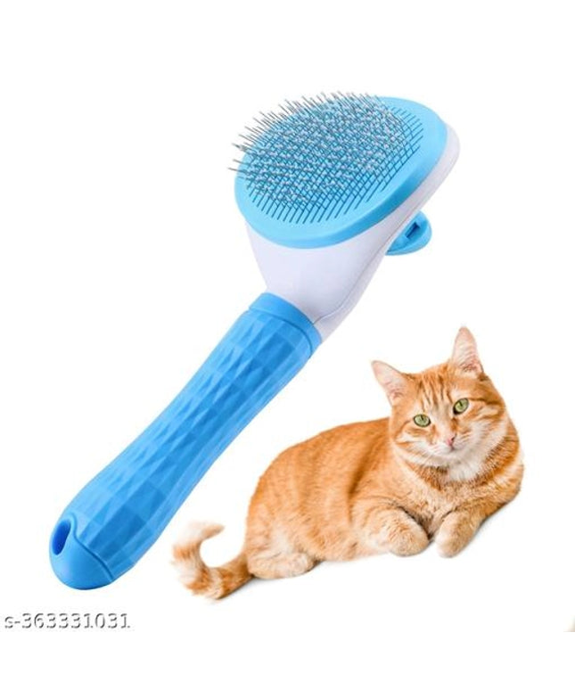 Plastic Slicker Grooming Brush for Pet (Blue & White)