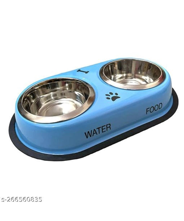 Stainless Steel Feeding Bowls for Pet (Multicolor, M)