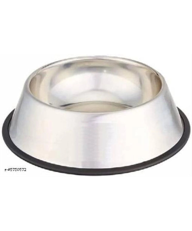 Stainless Steel Feeding Bowl for Pet (Multicolor, 350 ml)