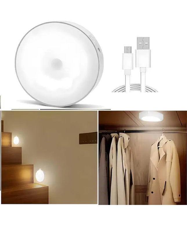 Motion Sensor Light for Home with USB Charging Wireless LED Night Light ( Pack of 2)