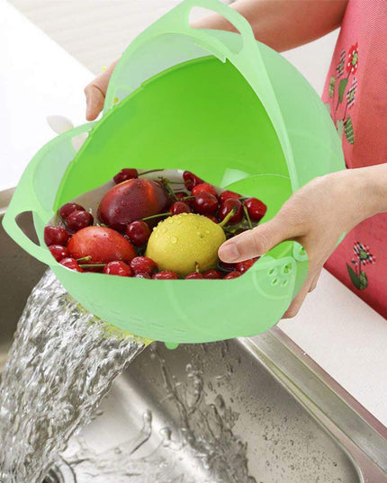 Apex Smart Basket 3in1 Multiuse Fruit And Vegetable Bowl  (1 Pc  Mix Color)