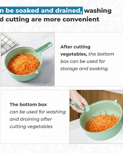 Multi-function Vegetable Cutter  Grater Set