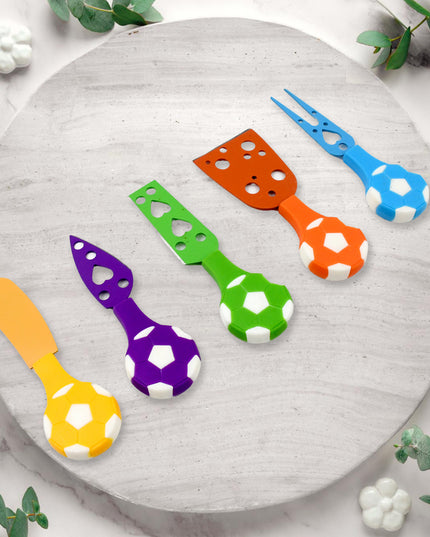 Football Soccer Cheese Knife Set (5 Pcs Set)