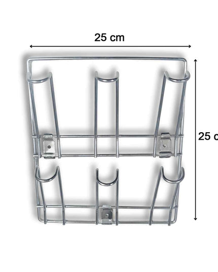 Wall-mounted Stainless-steel Cup  Mug Holder Rack (25 X 25 Cm 1 Pc)