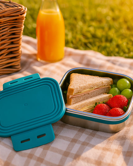 Apex Stainless Steel Mini Stack Plate Food Container (Approx 200 Ml)