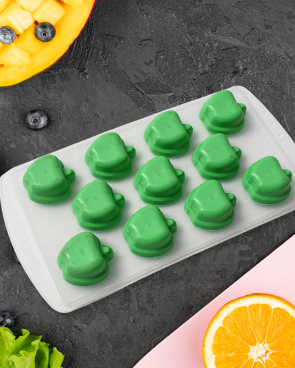 Silicone Mold Ice Cube Tray Creative Sweet Multi Type Ice Tray Buckets Ice Cube Trays Multi Fruit Shape Ice Tray (1 Pc)