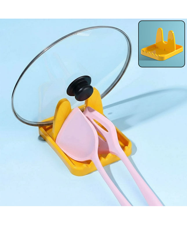 Multipurpose Kitchen Lid  Spoon Holder Stand (1 Pc)