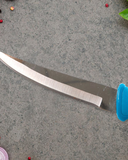 Heavy-duty Stainless Steel Kitchen Knife With Ergonomic Handle (1 Pc)
