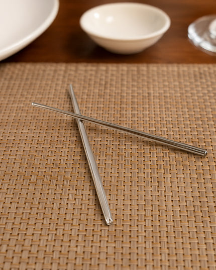 Premium Stainless Steel Reusable Chopsticks (2 Pc)