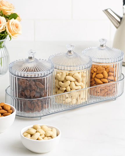 Dry Fruit  Snack Storage - (3 Pc  Set)
