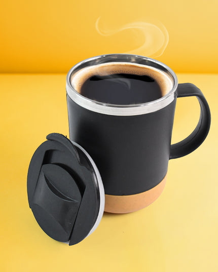 Insulated Coffee Mug With Spill-proof Lid (Approx 350ml  1 Pc)