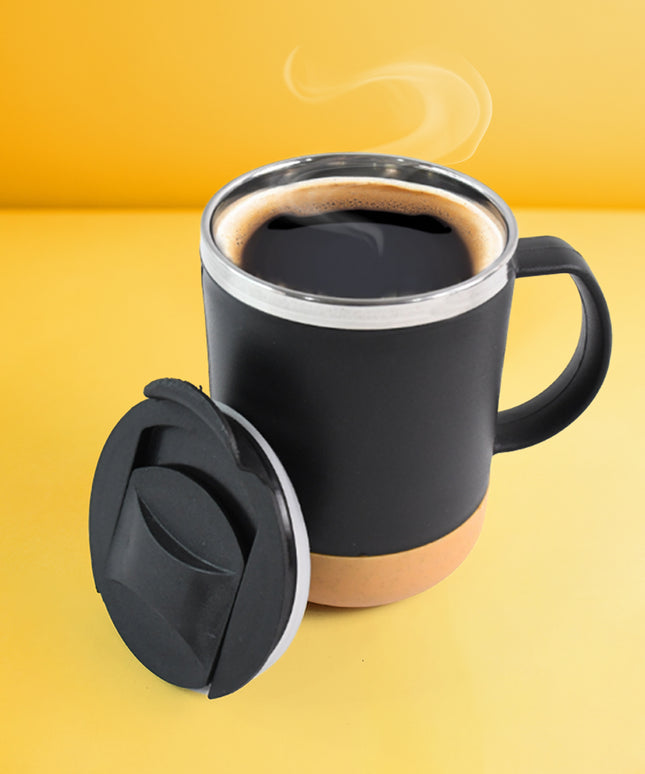 Insulated Coffee Mug With Spill-proof Lid (Approx 350ml  1 Pc)
