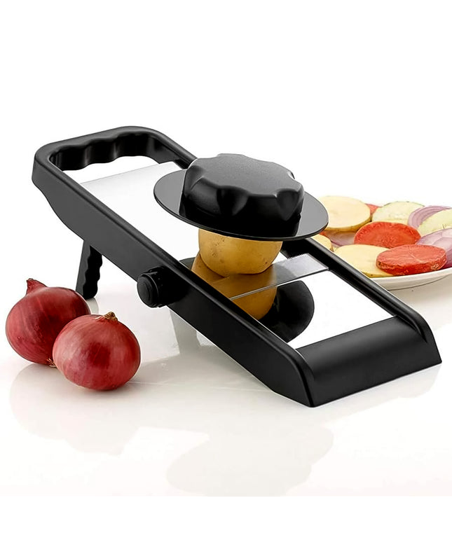 Adjustable Slicer Stainless Steel And Plastic Premium Multipurpose Potato  Onion Slicer And Grater (1 Pc)
