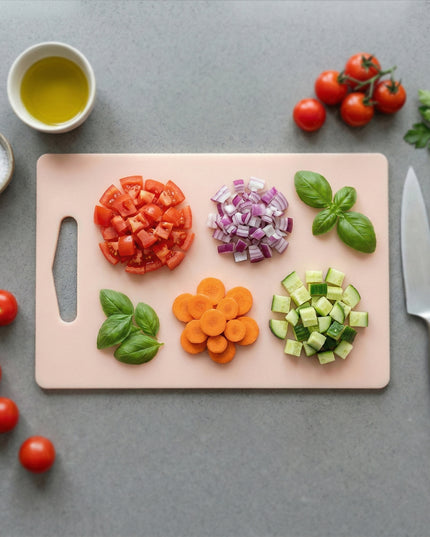 Plastic Chopping Board With Handle (30x20 Cm)