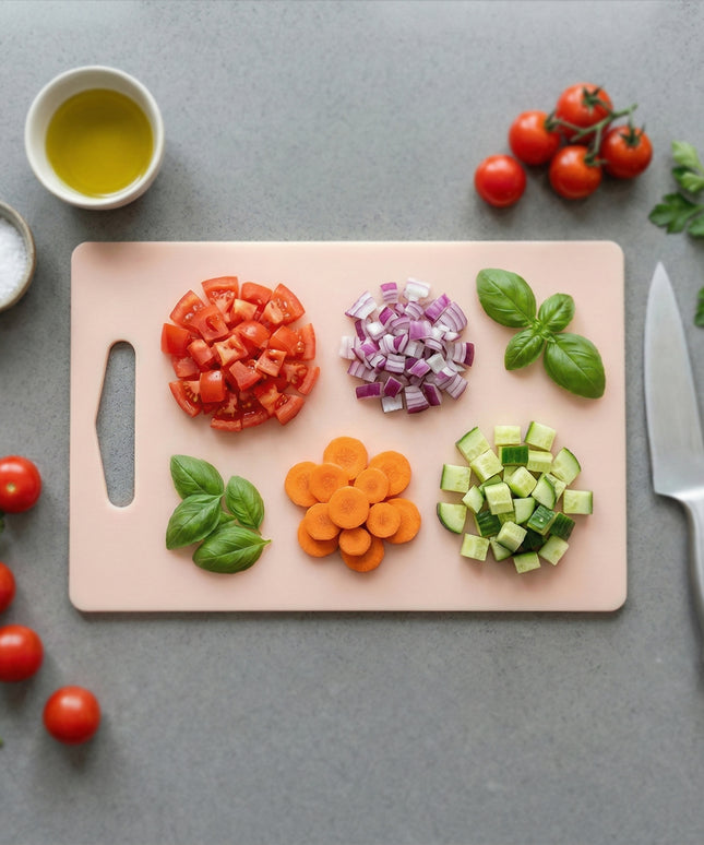 Plastic Chopping Board With Handle (30x20 Cm)