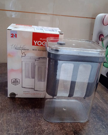 2 In 1 Multifunctional Yogurt Strainer With Storage Container  1100 Ml (1 Set)