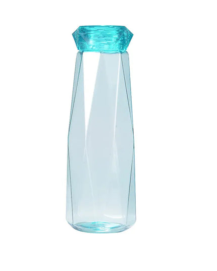 5213 Glass Fridge Water Bottle Plastic Cap With Two Water Glass For Home  Kitchen Use