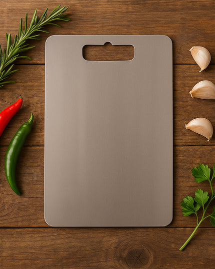 Apex Stainless Steel Multipurpose Small Chopping Cutting Board (210x320mm  1 Pc)