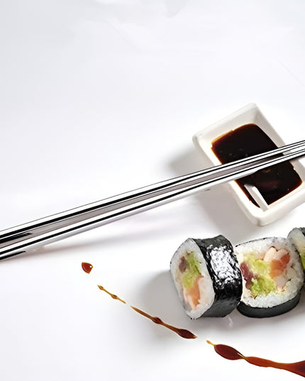Premium Stainless Steel Reusable Chopsticks (2 Pc)