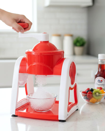 Manual Ice Snow Maker Machine (1 Set Red Color)