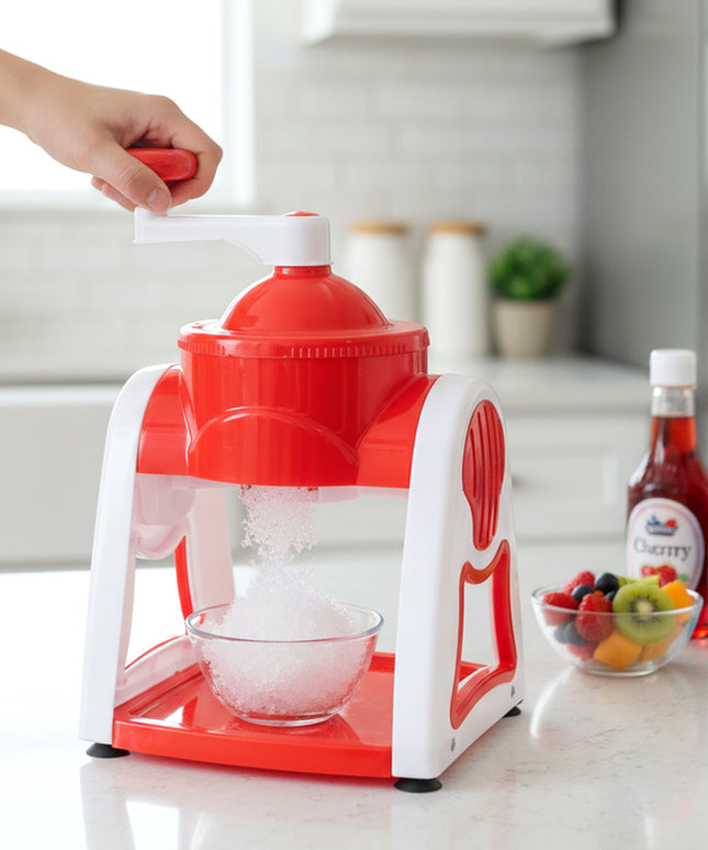 Manual Ice Snow Maker Machine (1 Set Red Color)