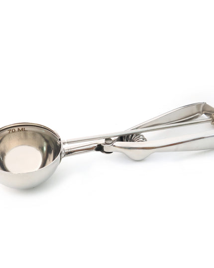 Premium Stainless Steel Ice Cream Scoop With Trigger Release Approx 70 Ml Capacity