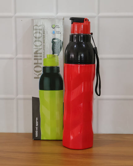 Plastic 1000 Ml Approx Sports Water Bottle (1 Pc)