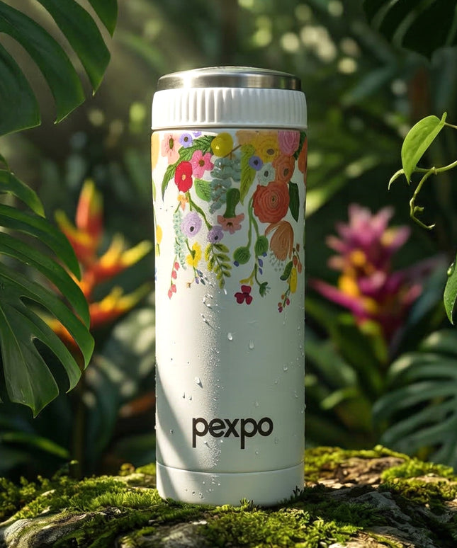 Pexpo Crypto Art Hot  Cold Vacuum Insulated Stainless Steel Water Bottle 500 Ml
