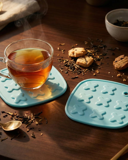 Heat Resistant Multipurpose Cup Coaster  Hot Pot Pad Set (2 Pc)