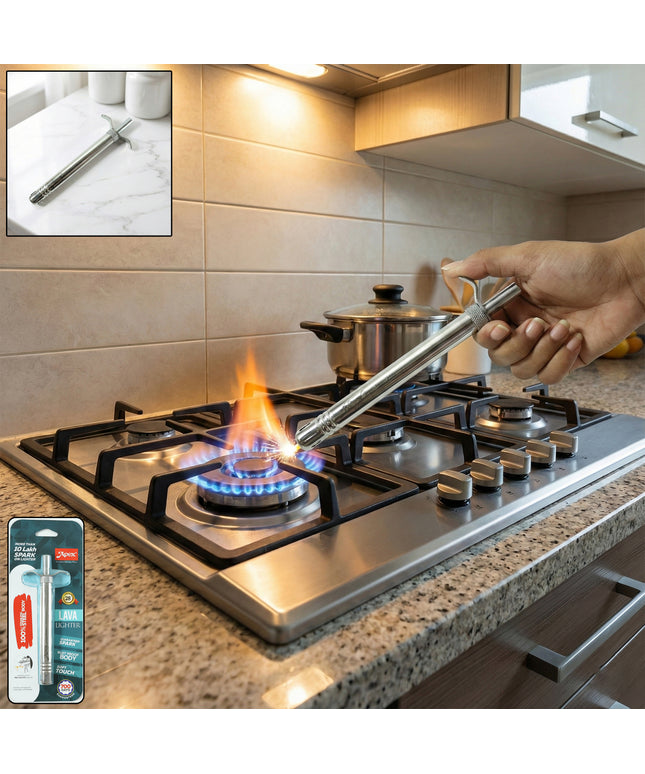 Manual Stainless-steel Gas Stove Spark Lighter (1 Pc)