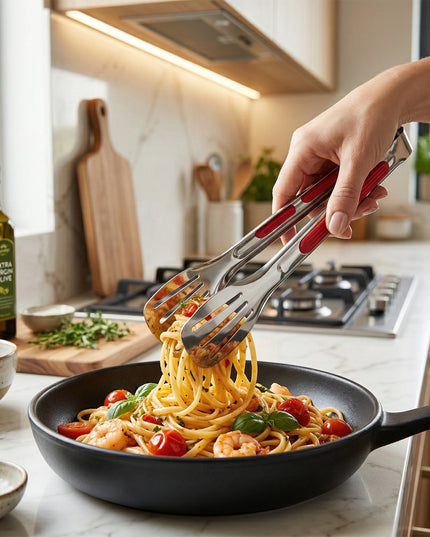 Stainless Steel Multi Purpose Kitchen Tongs With Anti Slip Grip (1 Pc)