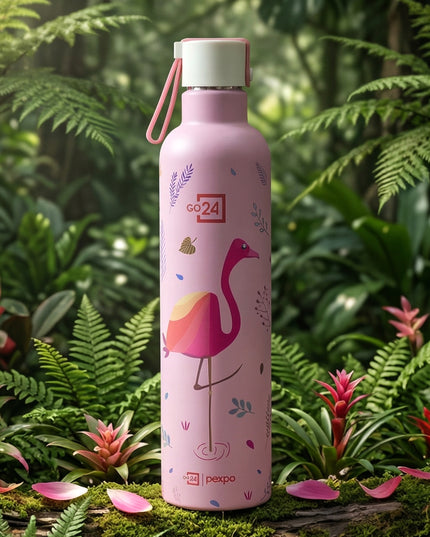 Pexpo Oslo Art Printed Insulated Stainless Steel Water Bottle - 750 Ml